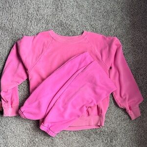 GAP Pink Women's Sweatshirt and Pants Set